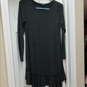 Popana Charcoal Long Sleeve Dress